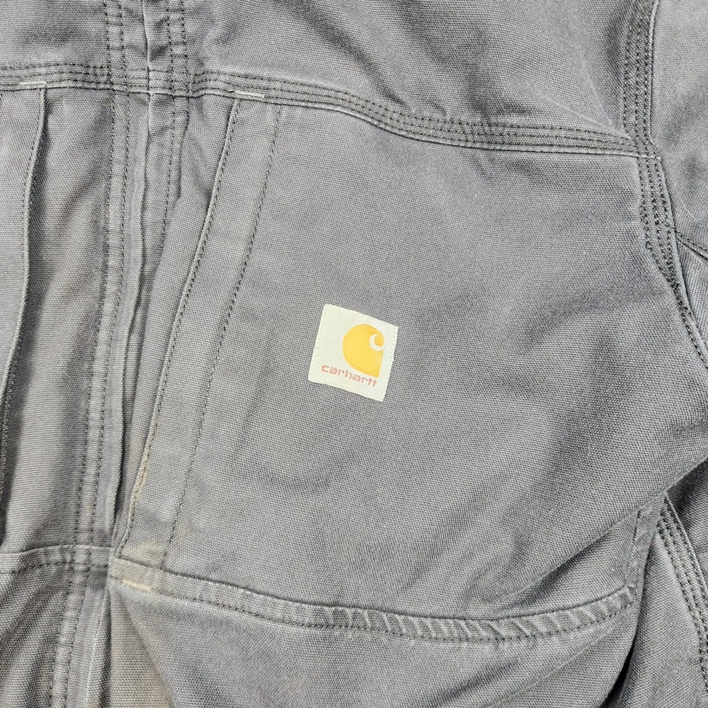 Carhartt Mens Quick Duck Jefferson Traditional Jacket Black Hooded BLK M - Picture 6 of 15